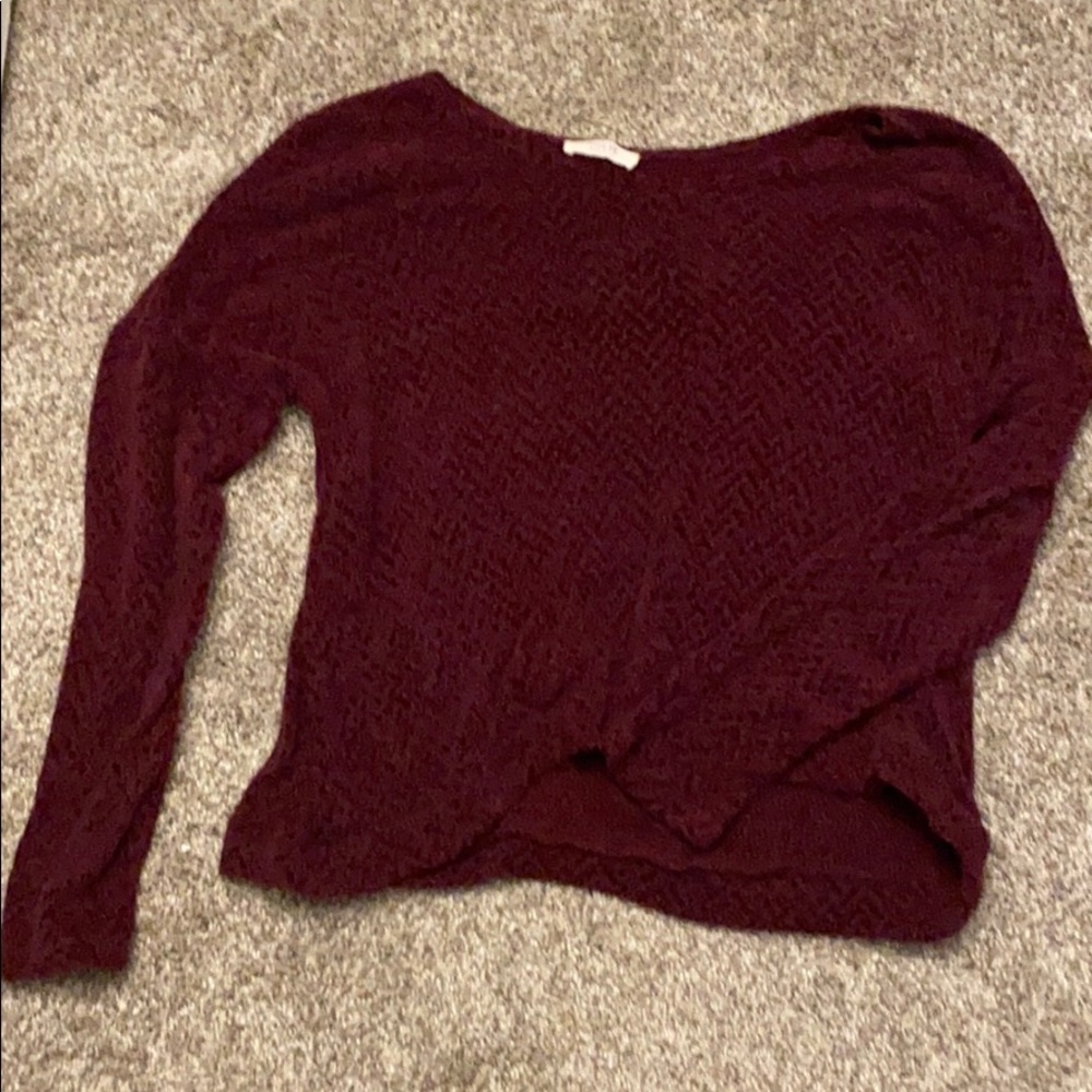 Burgundy sweater from F21